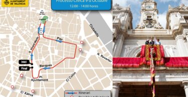 dispositivo de tráfico para los distintos actos que se celebran este 9 de Octubre