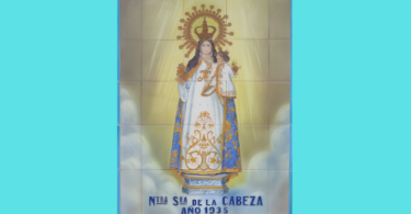 panel cerámico dedicado a Nuestra Señora de la Cabeza