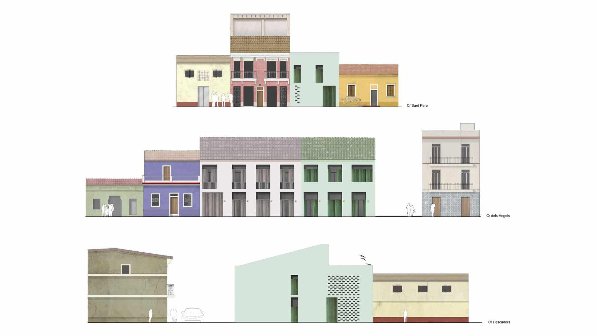 construcción de 16 viviendas en el Cabanyal