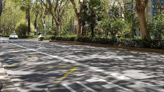 renovación del pavimento de la Gran Vía Marqués del Turia